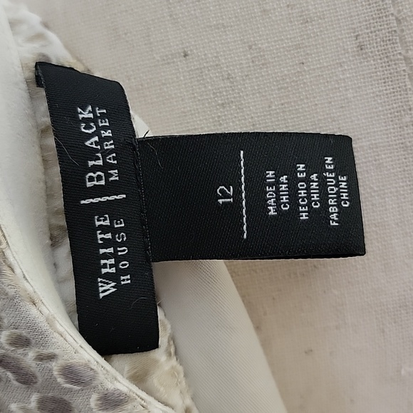 WHBM  Beige Tan Tiered One Shoulder Top - Picture 5 of 8